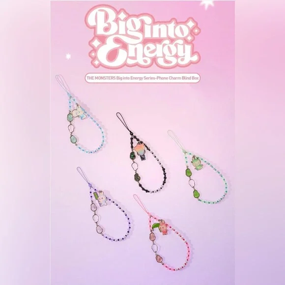 Big Into Energy (BIE) labubu phone charms *Blind Box* - Picture 3 of 11